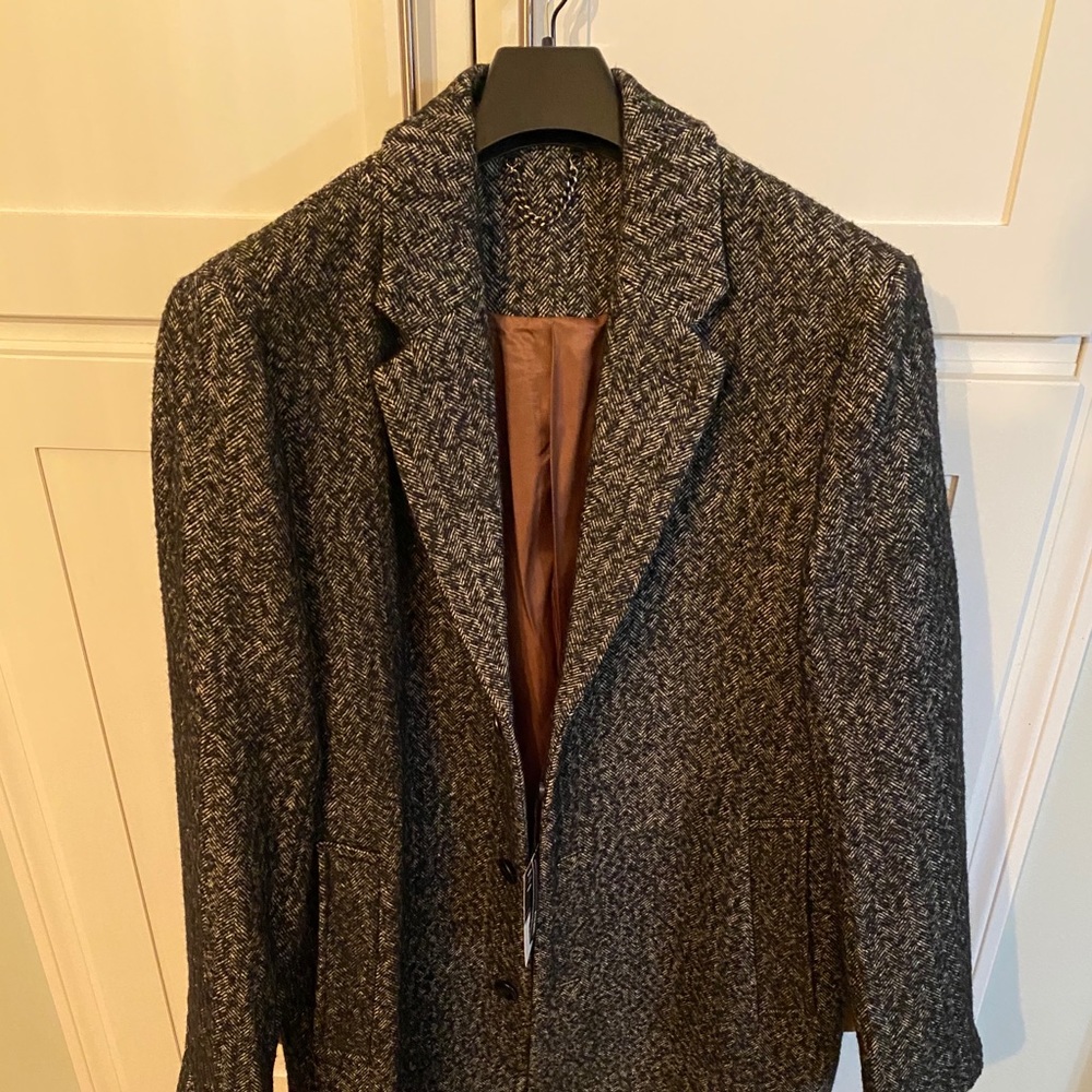 Topman Jacquard Overcoat